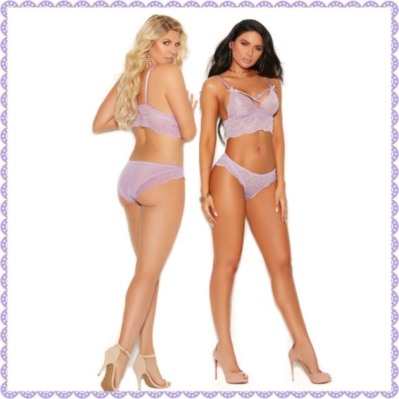 🌚🆕Blooming Orchid Lace Lingerie Cami /Bralette 2X - Picture 4 of 5